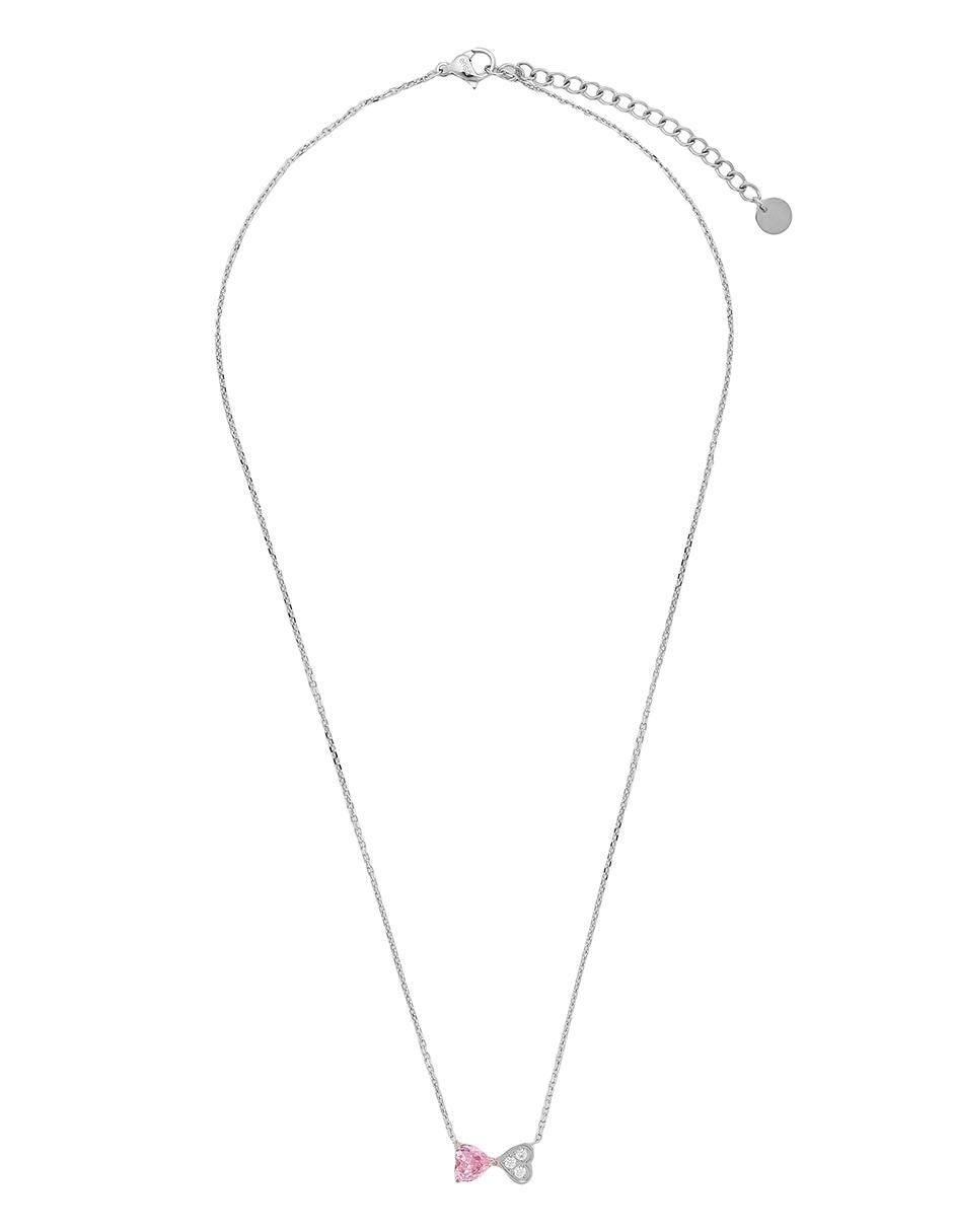 Set de collar y aretes Pink grace zirconia 4