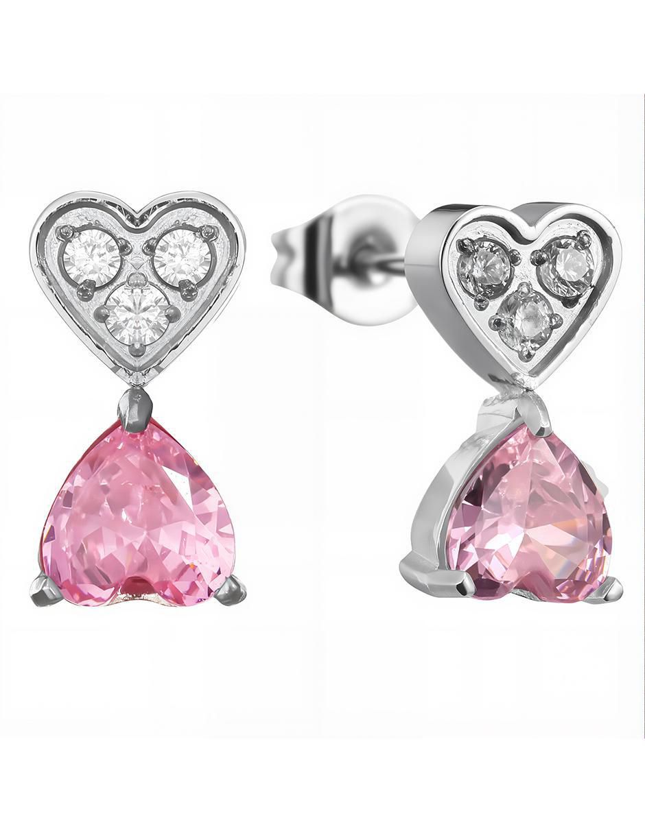 Set de collar y aretes Pink grace zirconia 5