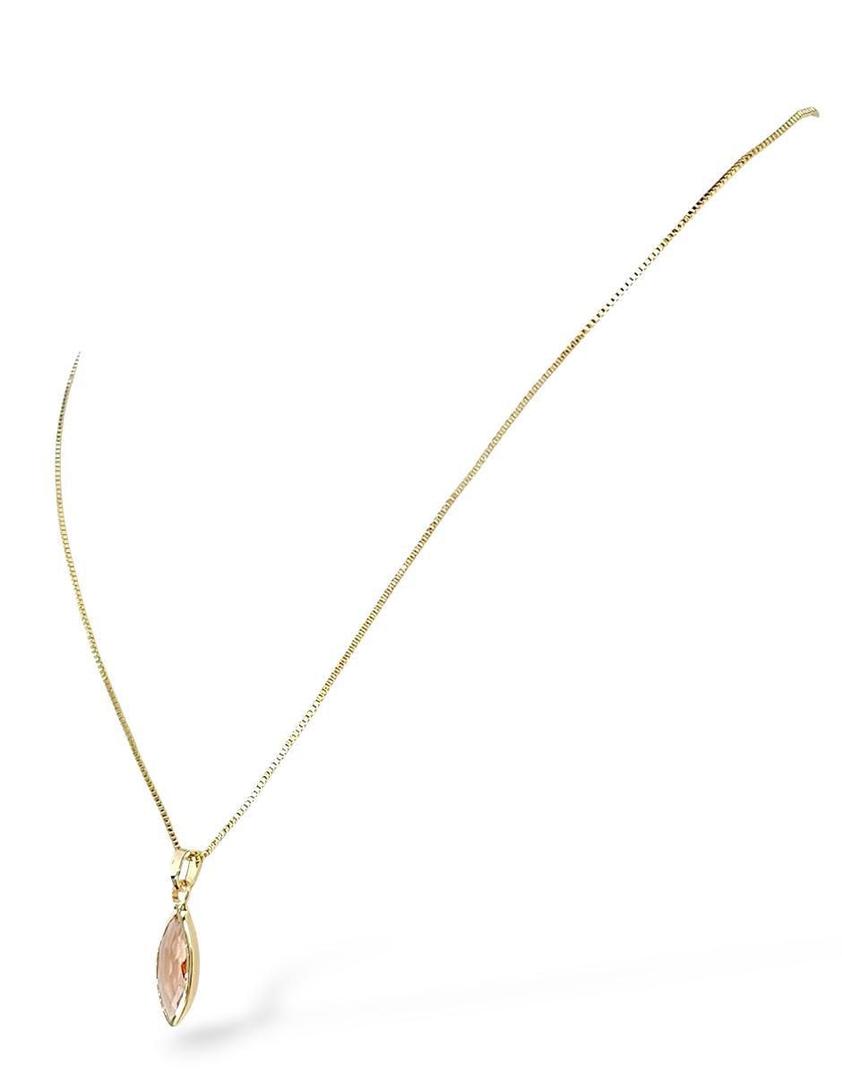 Aretes y collar de oro laminado 18 k zirconia 3