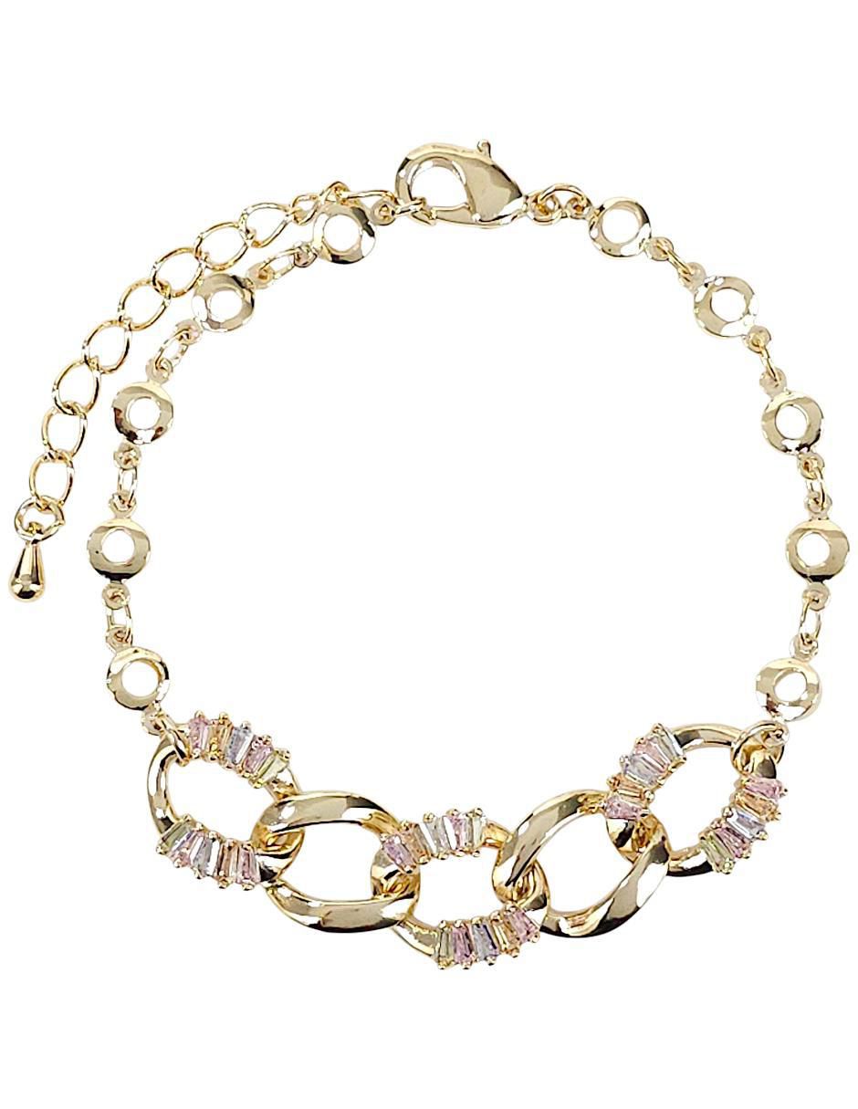 Pulsera de oro laminado 18 K con acabado pulido Pulsera de oro laminado 18 K con acabado pulido