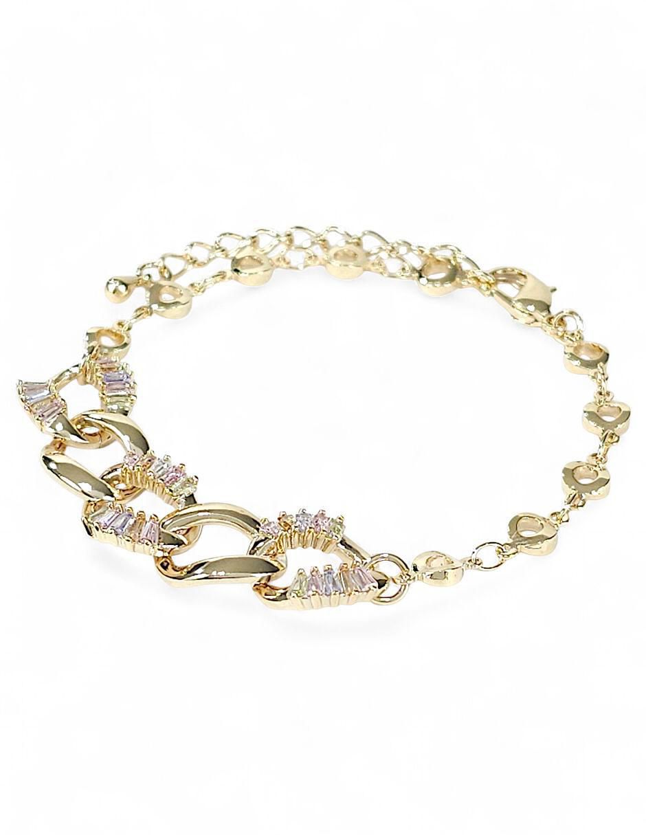 Pulsera de oro laminado 18 K con acabado pulido 4