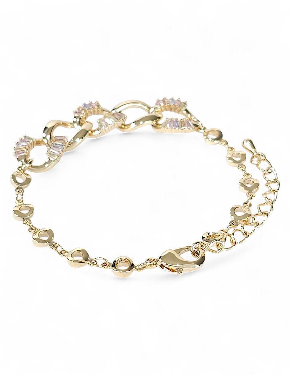 Pulsera de oro laminado 18 K con acabado pulido 5