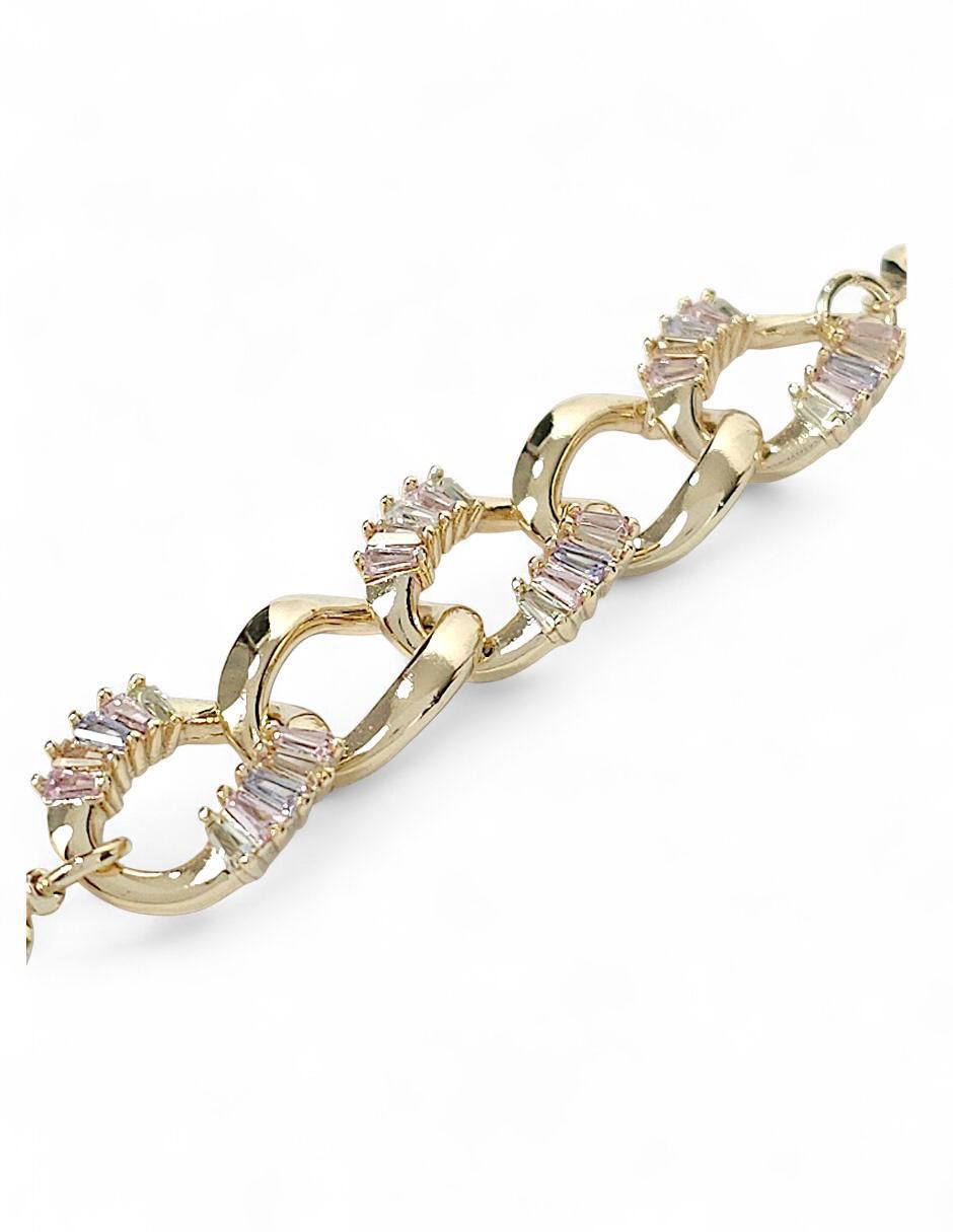 Pulsera de oro laminado 18 K con acabado pulido 6