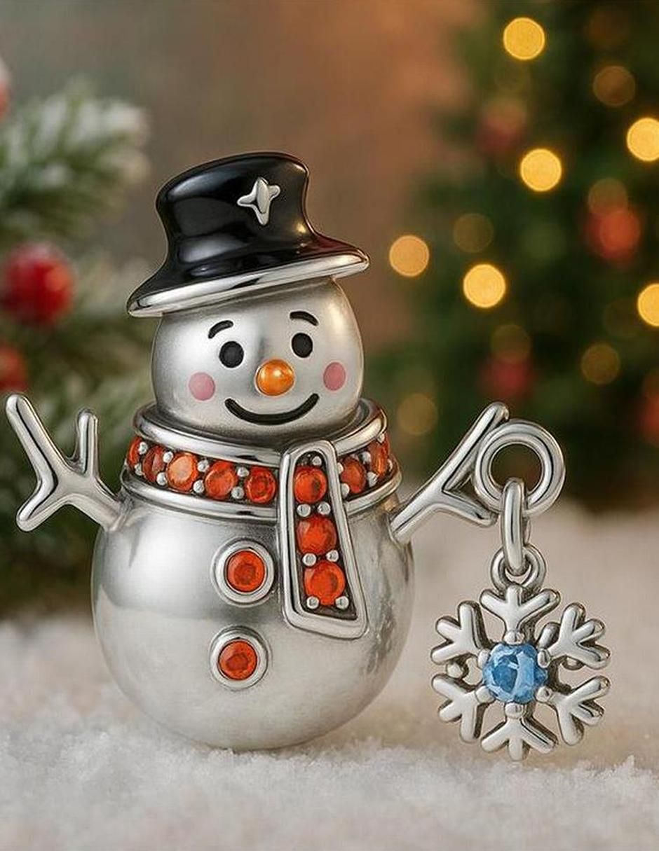 Charm de muñeco navidad de plata P 925 5