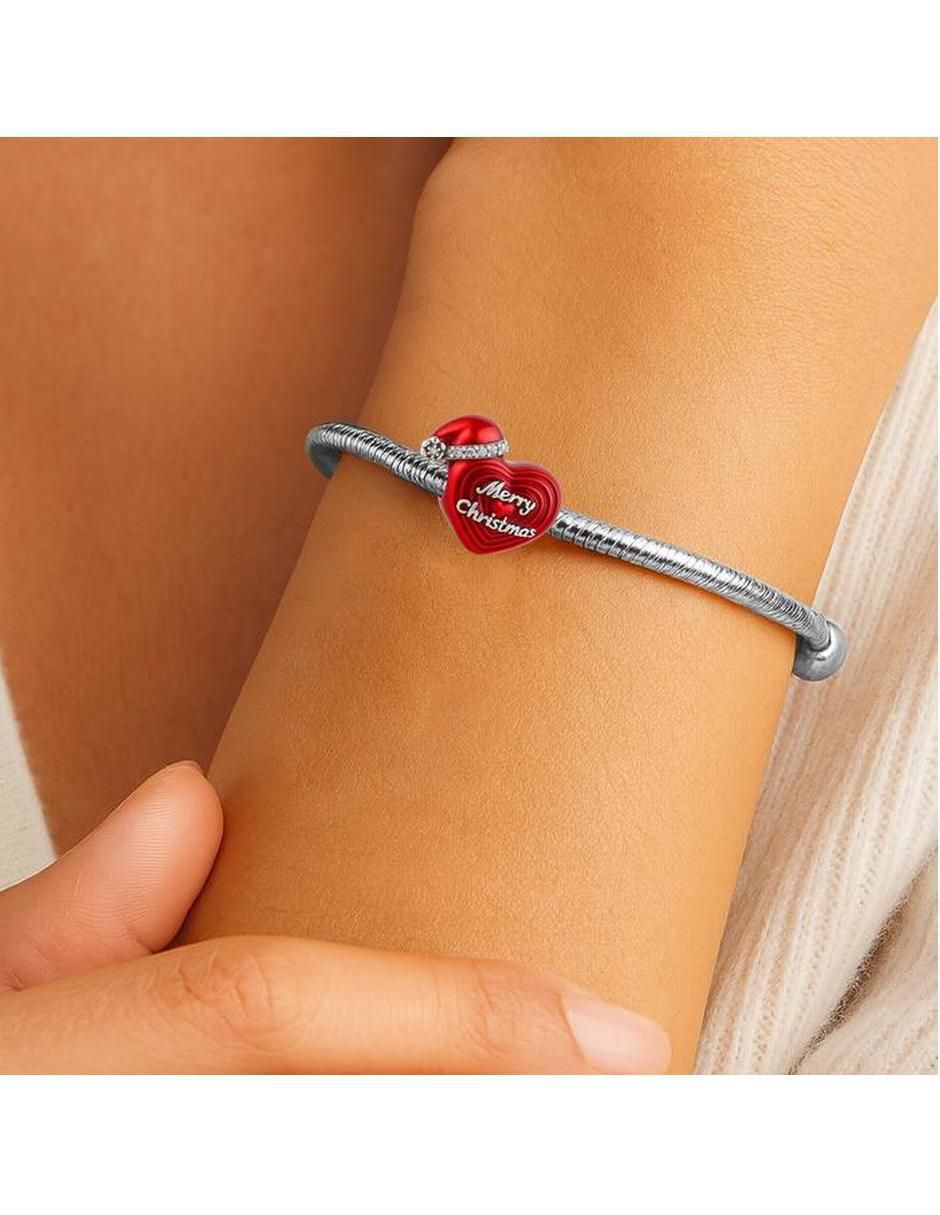 Charm de corazón navidad de plata P 925 6