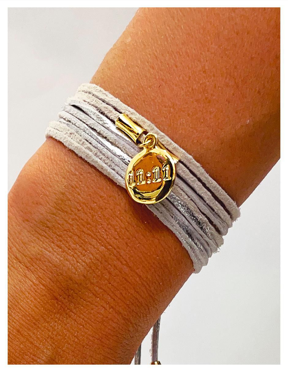 Pulsera vangania "de" piel "con" sin gema 18 k no aplica "con acabado"