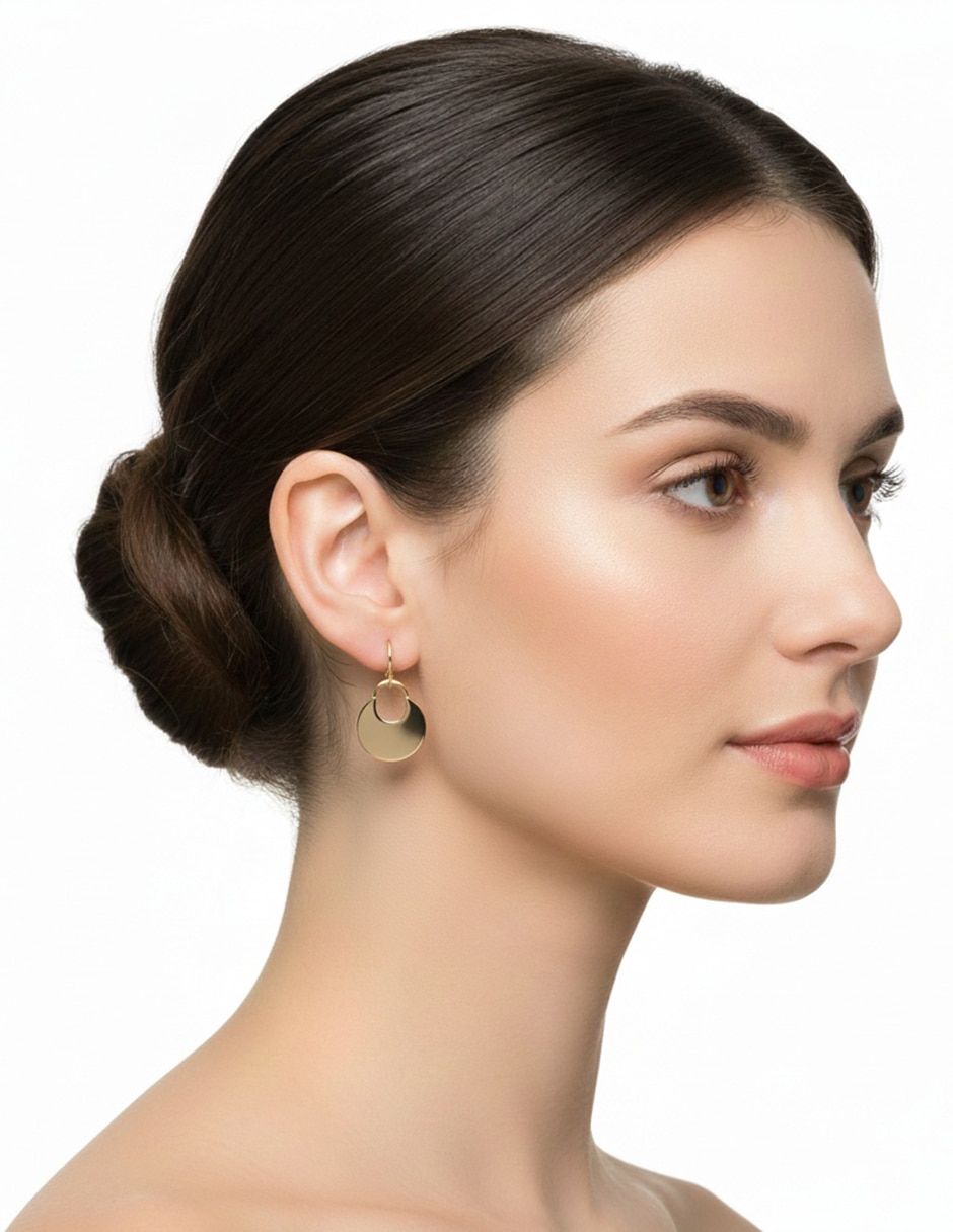 Aretes con acabado brillante 3