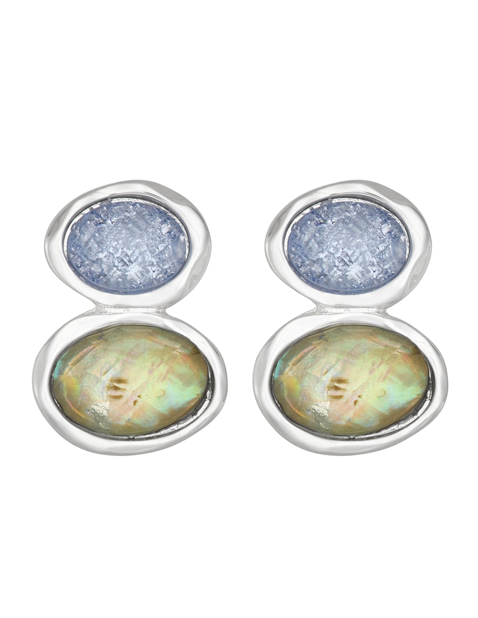 Broqueles ovalados Ocean Abalone con acabado pulido
