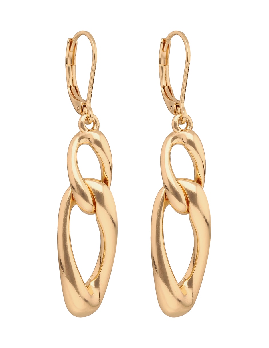 Aretes largos de eslabones Forever Linked con acabado brillante 2