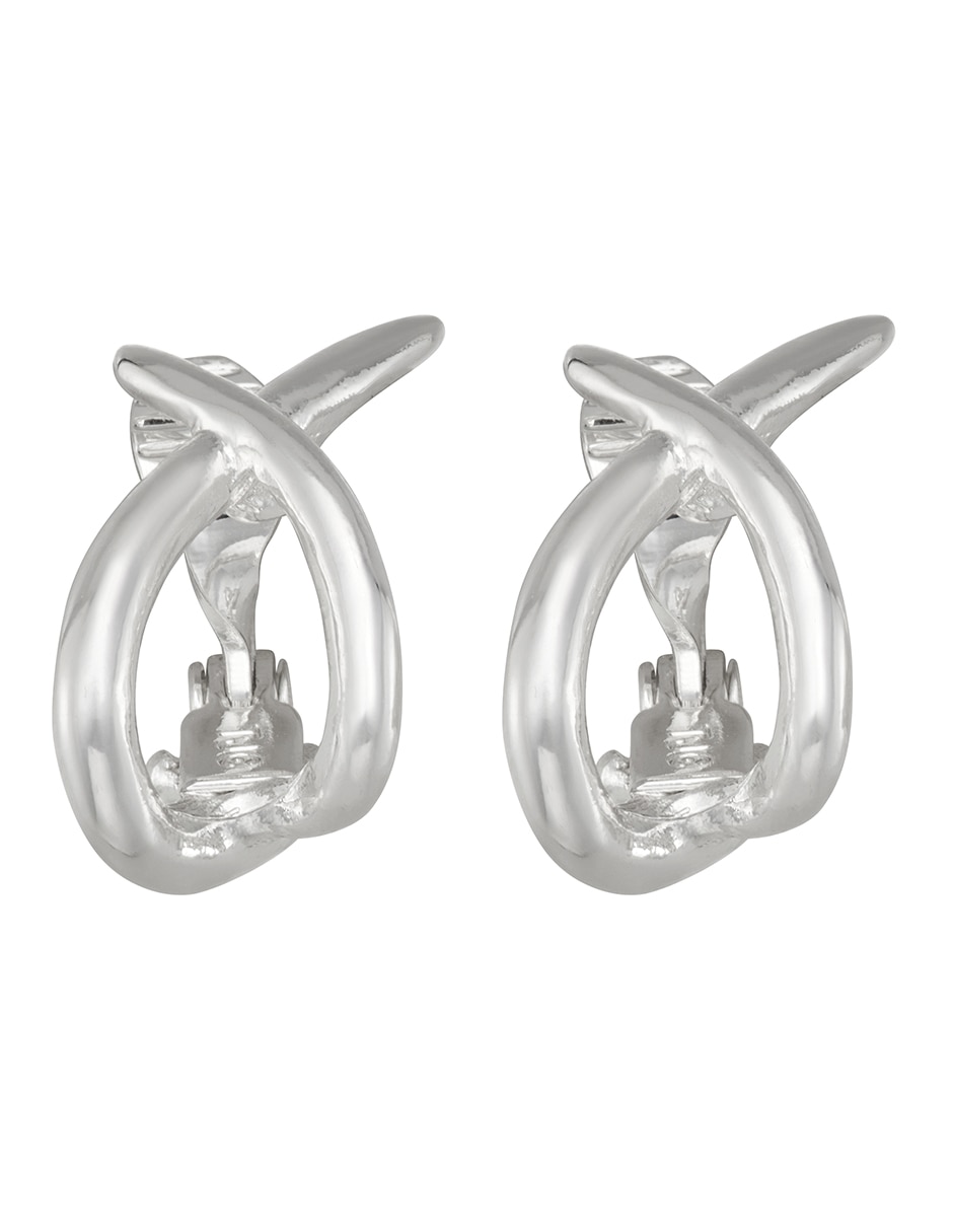Aretes cortos Clip Capsule con acabado pulido
