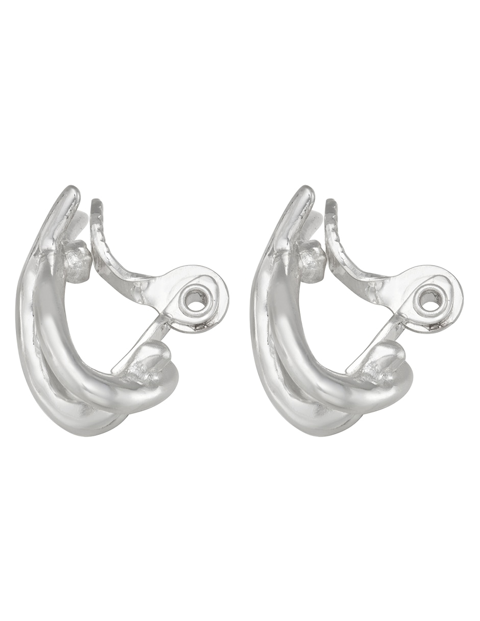 Aretes cortos Clip Capsule con acabado pulido 2