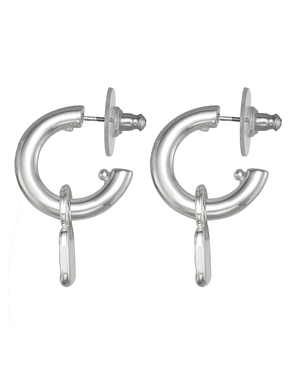 Aretes cortos Basic Metal Ears con acabado pulido 2