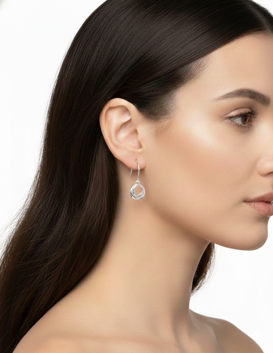 Set de aretes con acabado pulido 3