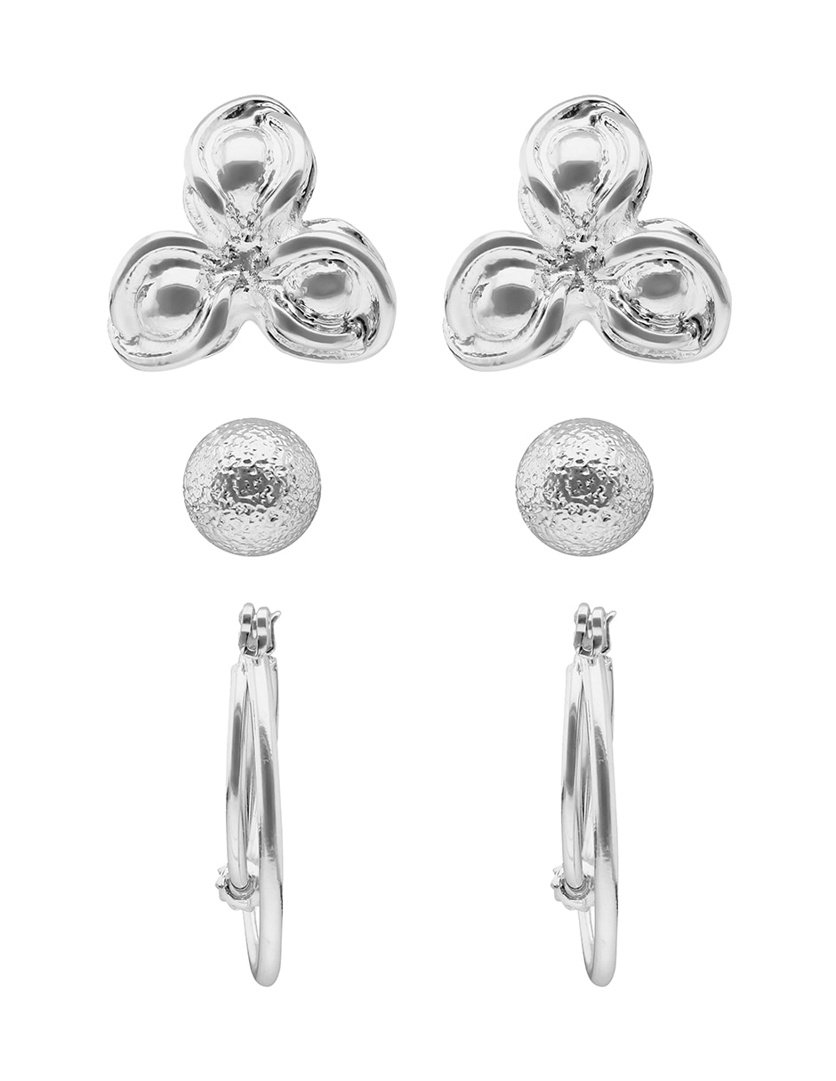 Set de aretes Ears con acabado pulido Set de aretes Ears con acabado pulido