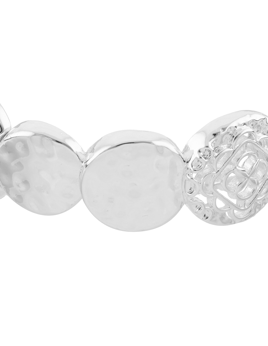 Pulsera Silver Coins acabado pulido 6