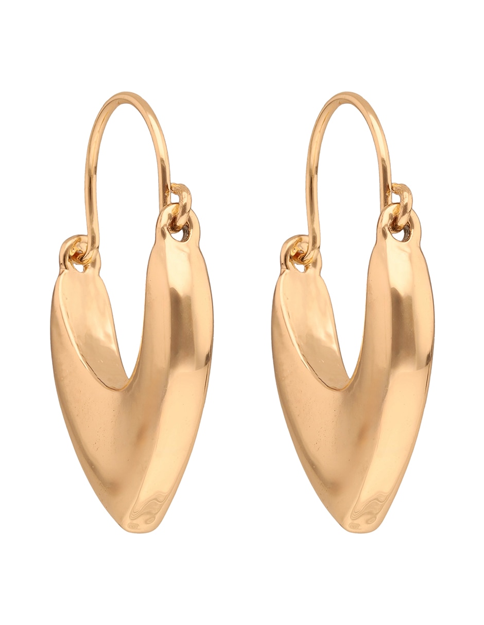 Aretes cortos con acabado brillante 2