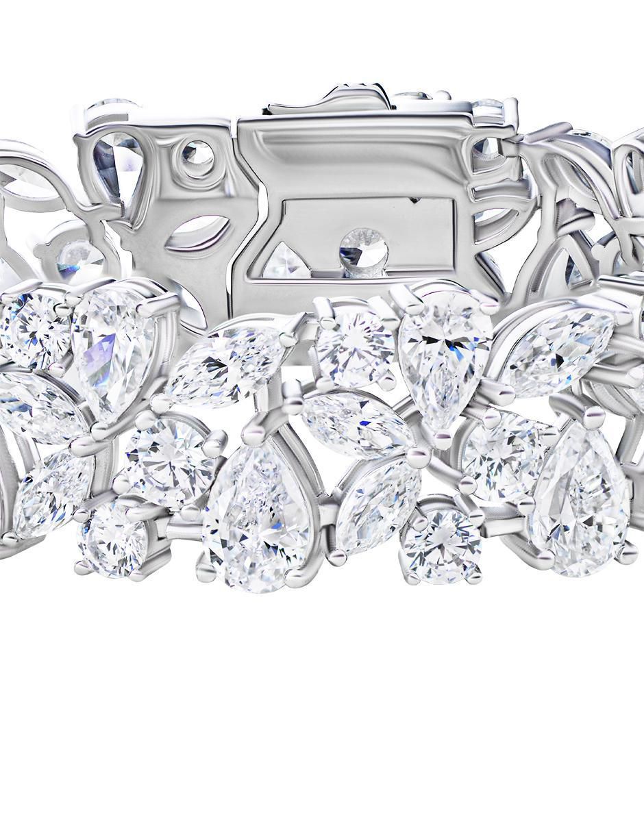 Brazalete de plata con zirconia P 925 con acabado brillante 2