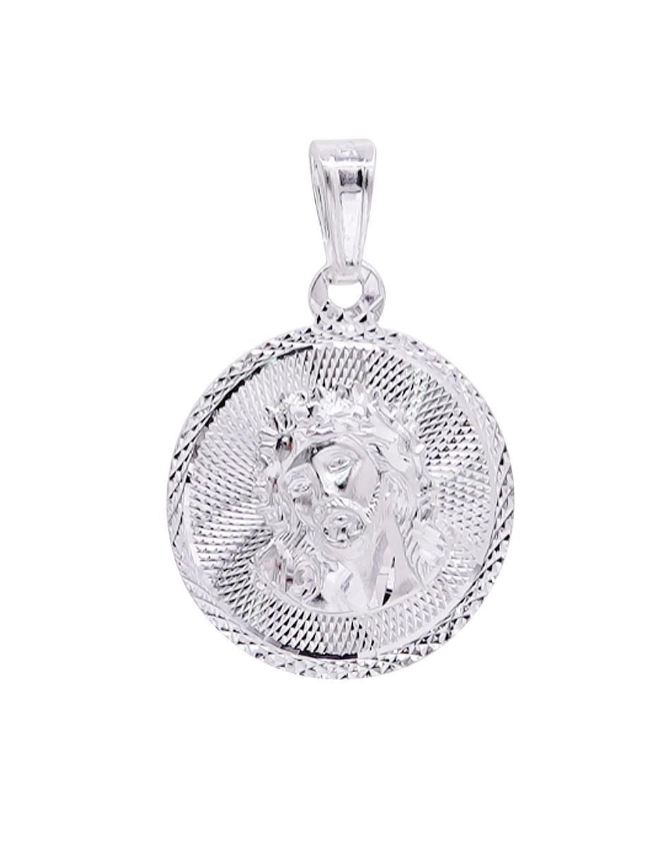 Dije circular cristo de plata P 925 1