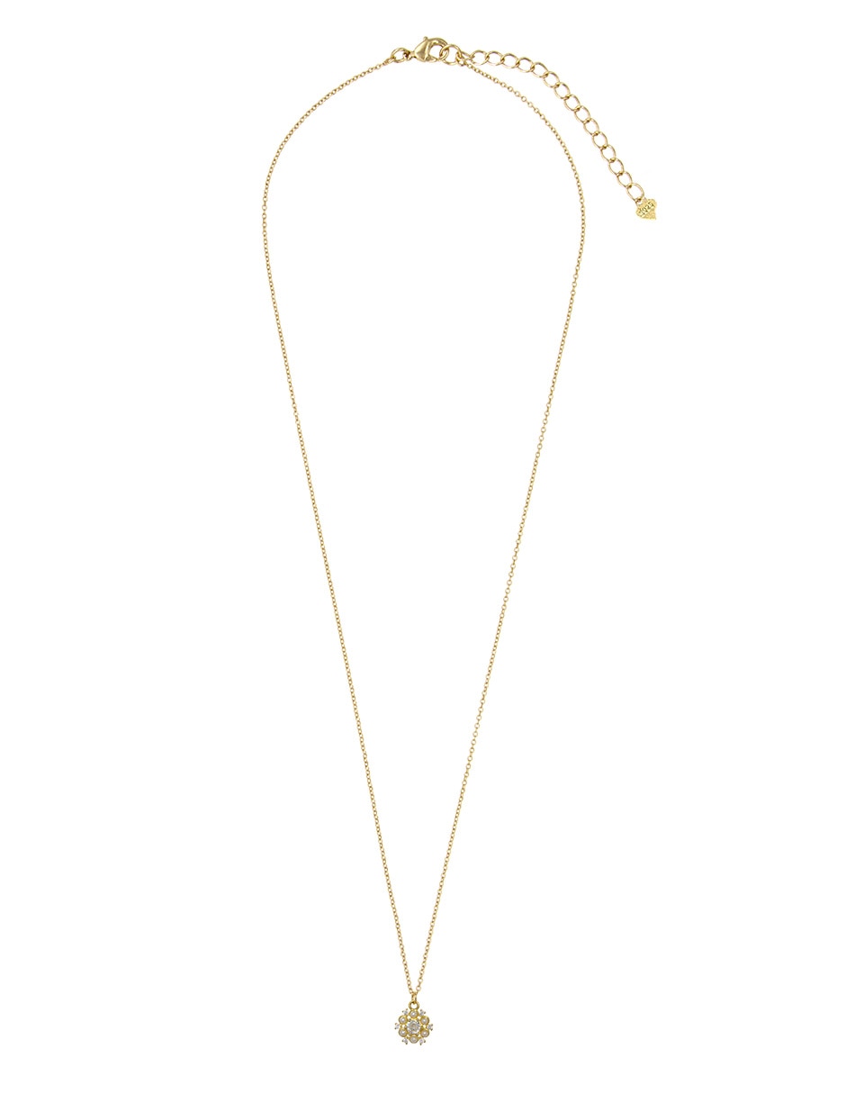 Collar con dije de flor de plata P 925 2