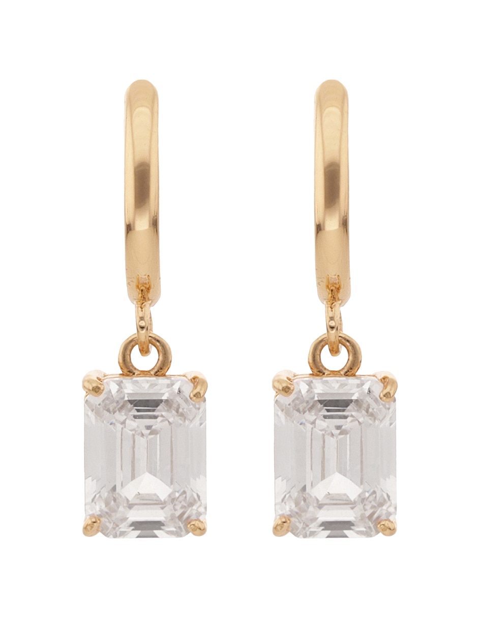 Aretes cortos Loraine con acabado brillante 2
