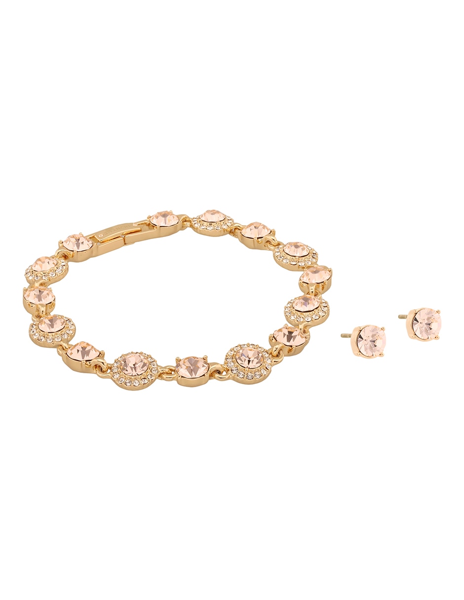 Aretes y pulsera cristal 3