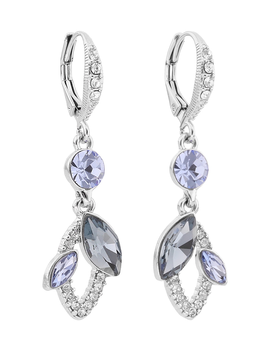Aretes largos Garden of Gems con acabado brillante 2