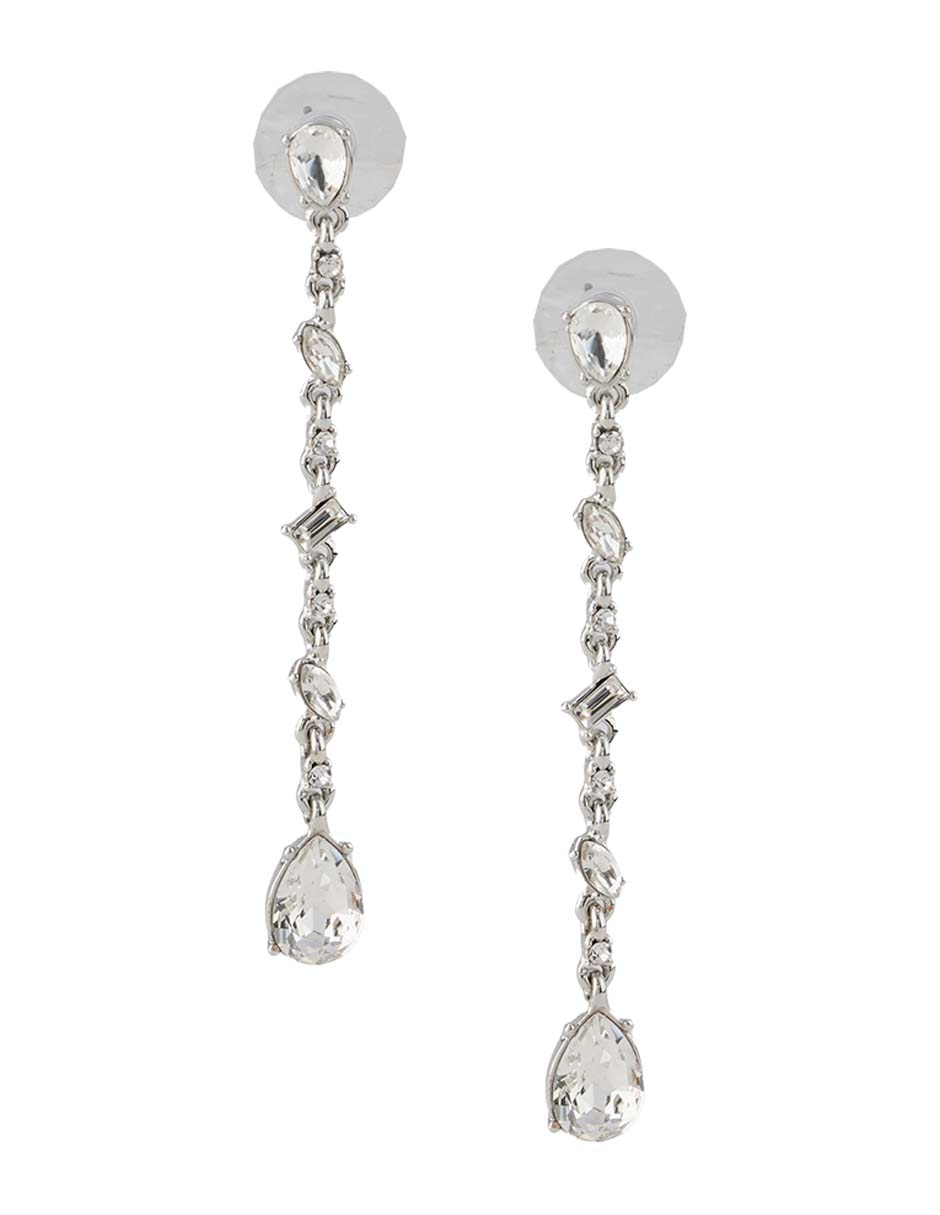 Aretes largos Rhinestone Rainbow con acabado brillante cristal Aretes largos Rhinestone Rainbow con acabado brillante cristal