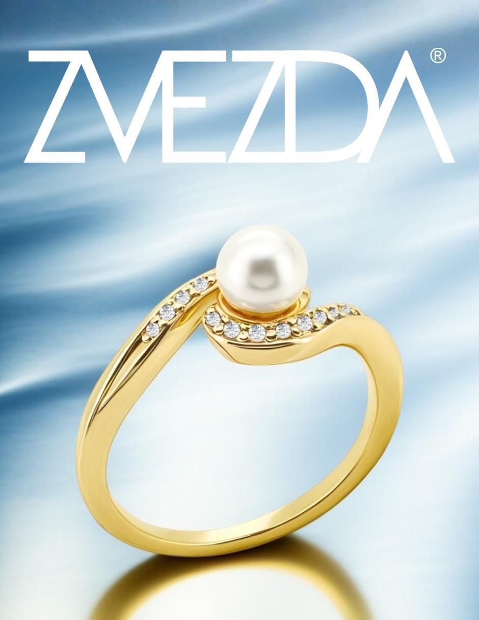 Anillo Aurore circonita con acabado baño de oro 18 k 2