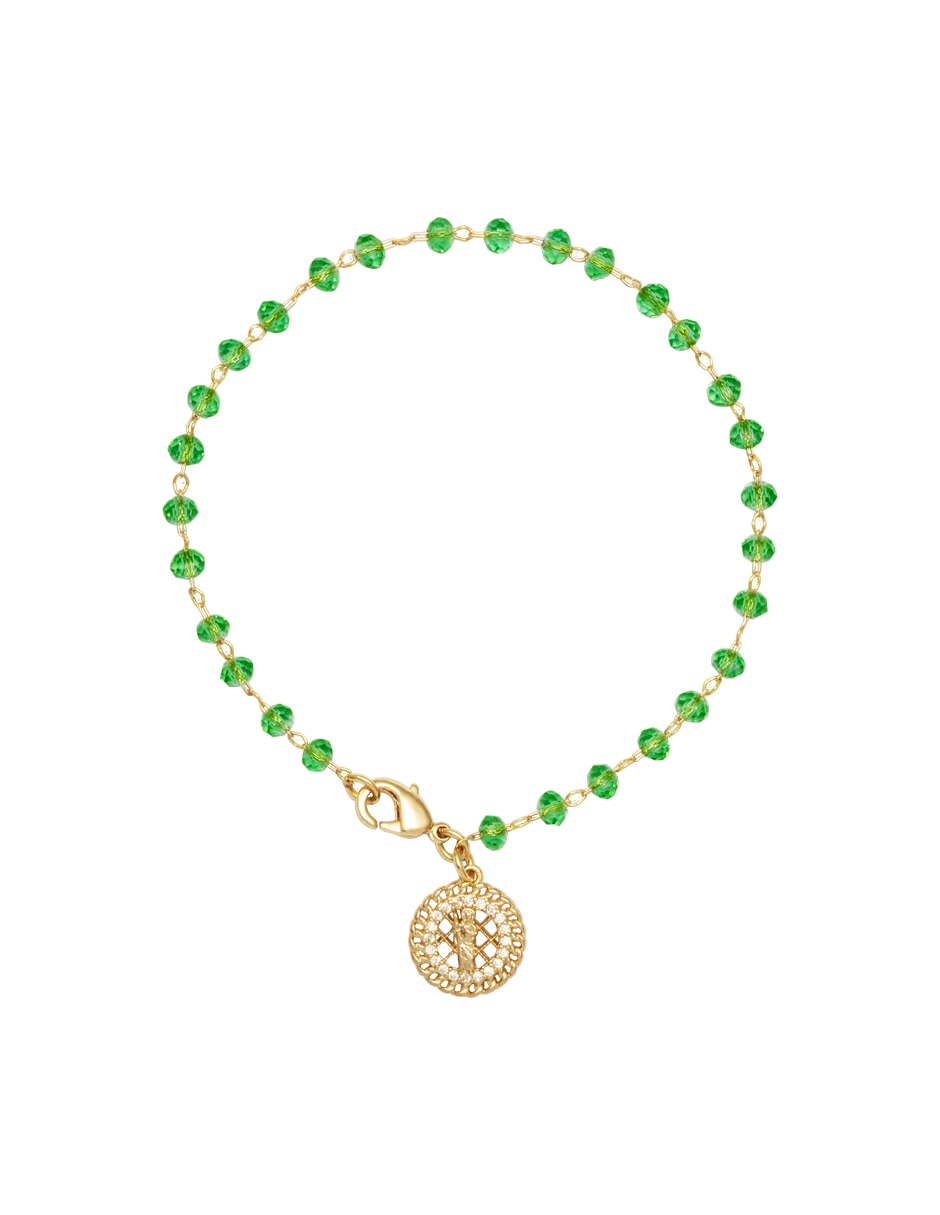 Pulsera con zirconia cúbica acabado pavé