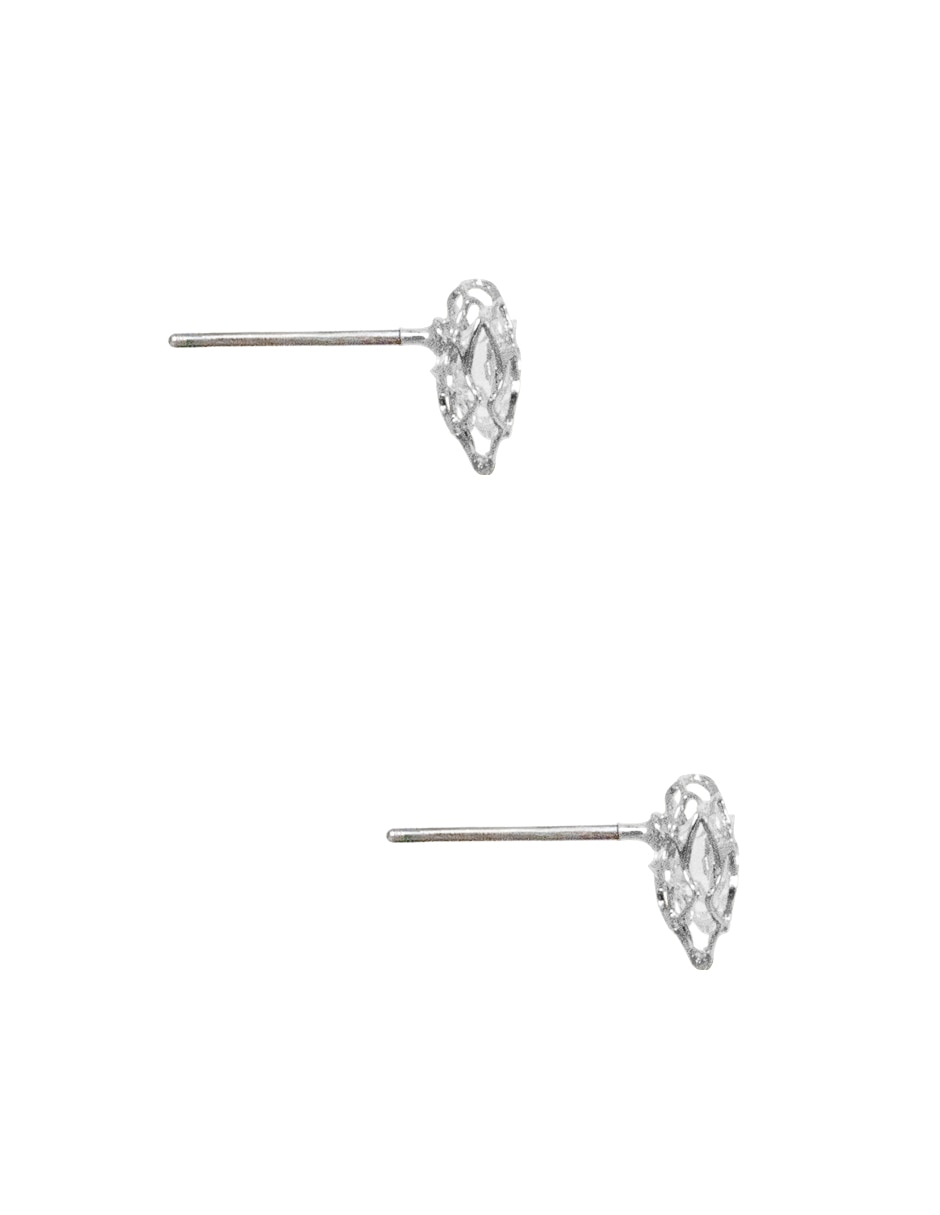 Broqueles de flor zirconia 2
