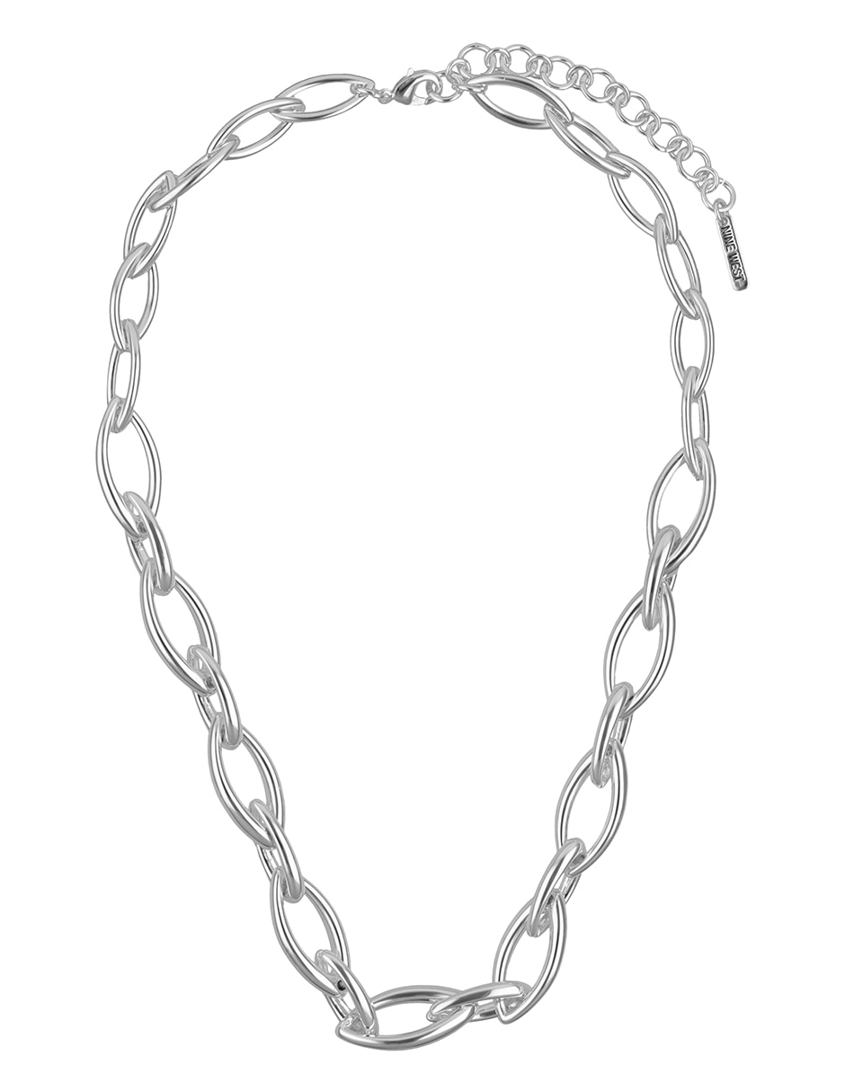 Collar silver navette 4