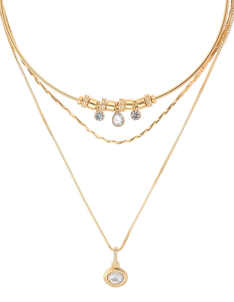 Collar waterfall crystal