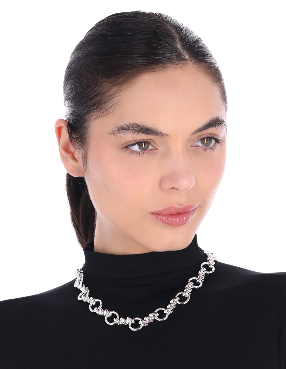 Collar Silver Rings & Fringe 3