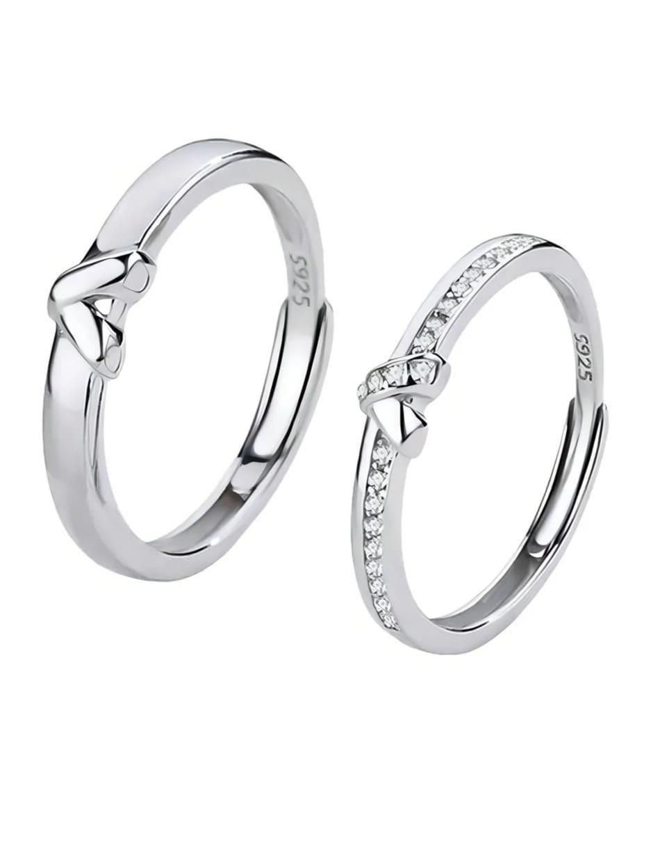 Set anillo jasmín P 925 de plata circonita pulido