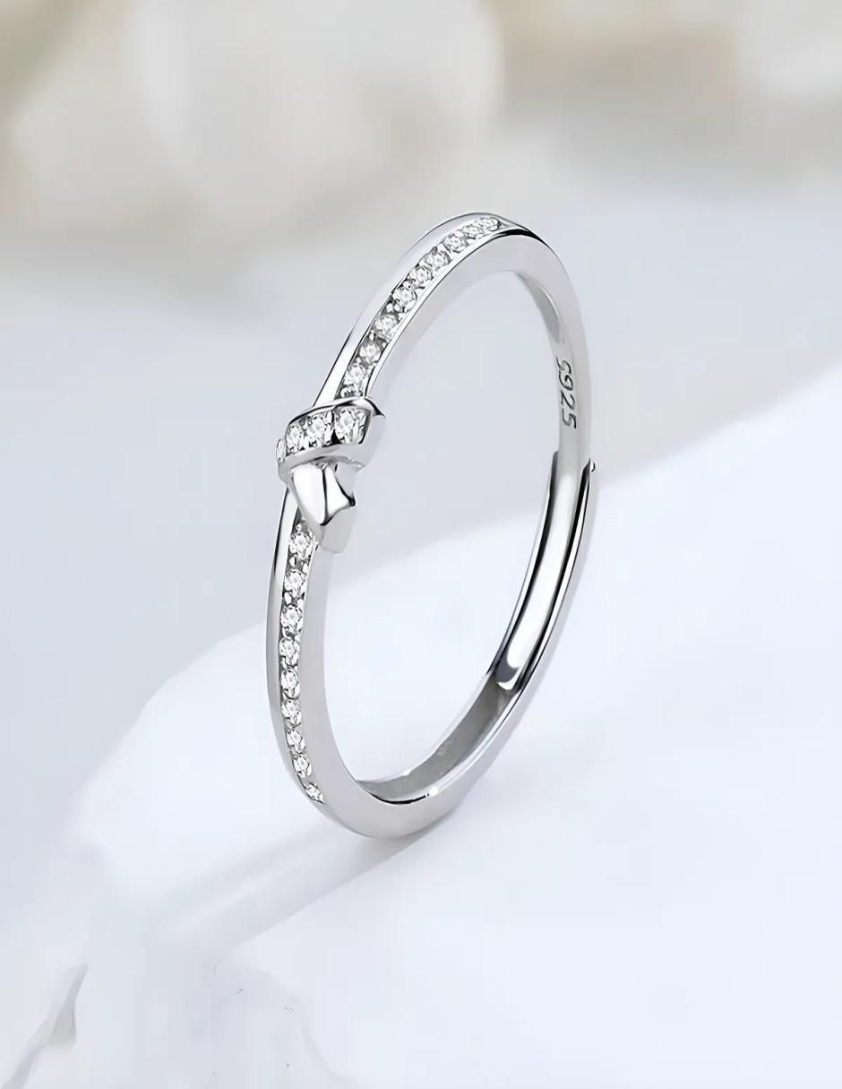 Set anillo jasmín P 925 de plata circonita pulido 2