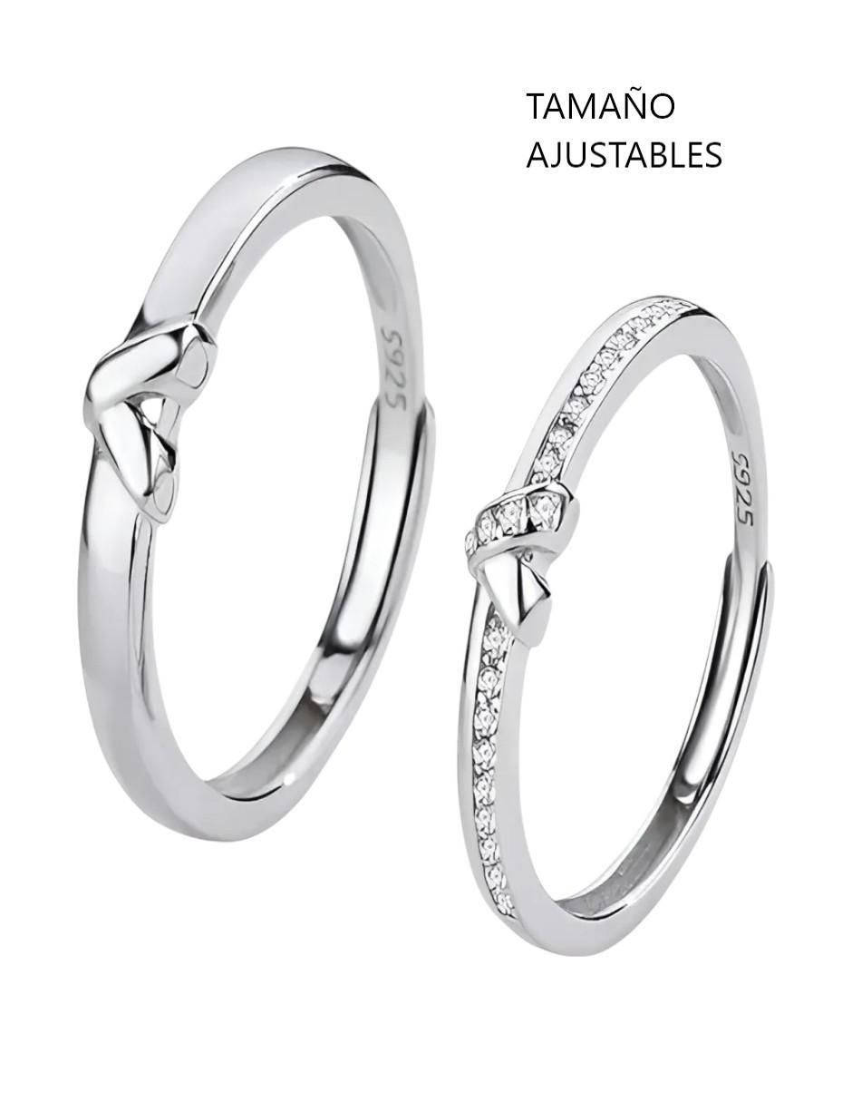 Set anillo jasmín P 925 de plata circonita pulido 5