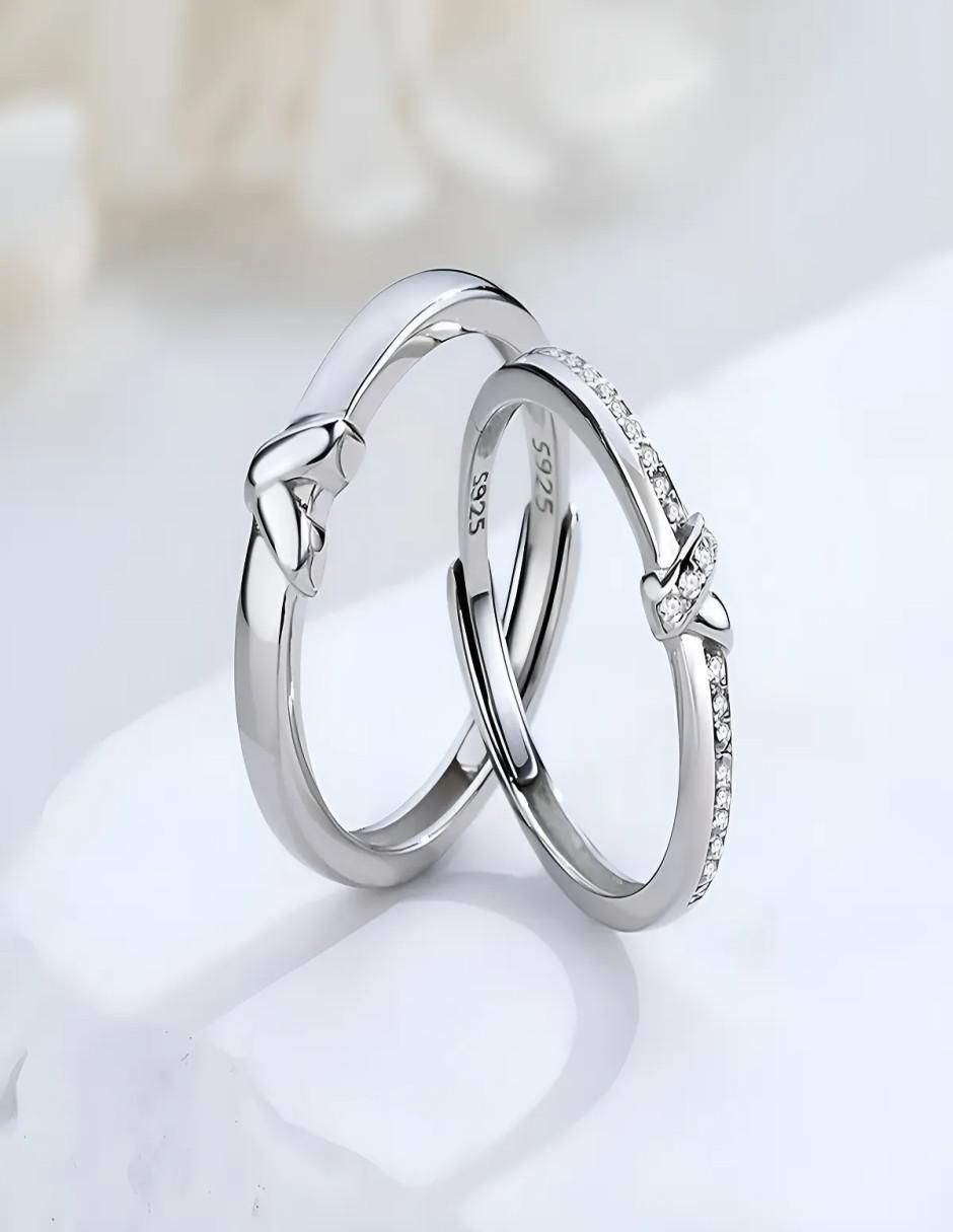 Set anillo jasmín P 925 de plata circonita pulido 4