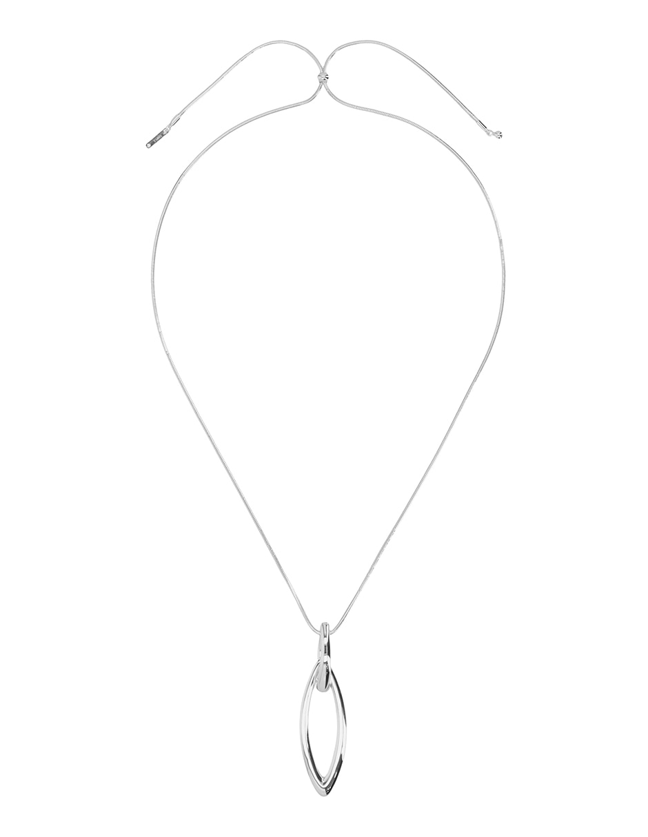 Collar silver navette 4