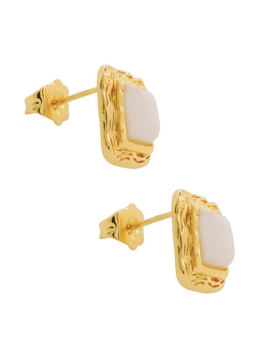 Aretes cuadrados con acabado pulido 2