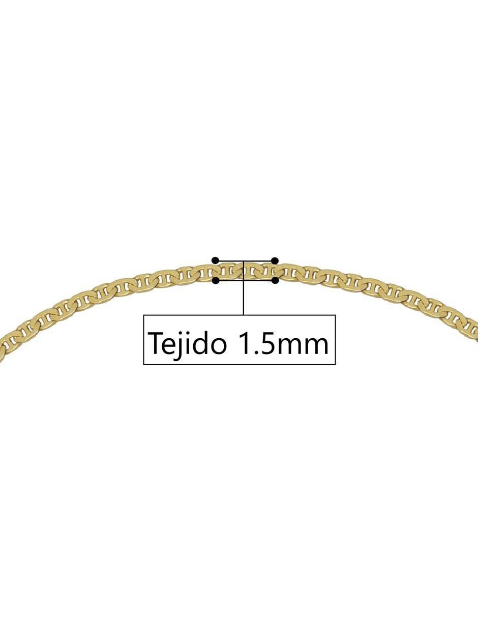 Pulsera de oro 14 K con acabado pulido 5
