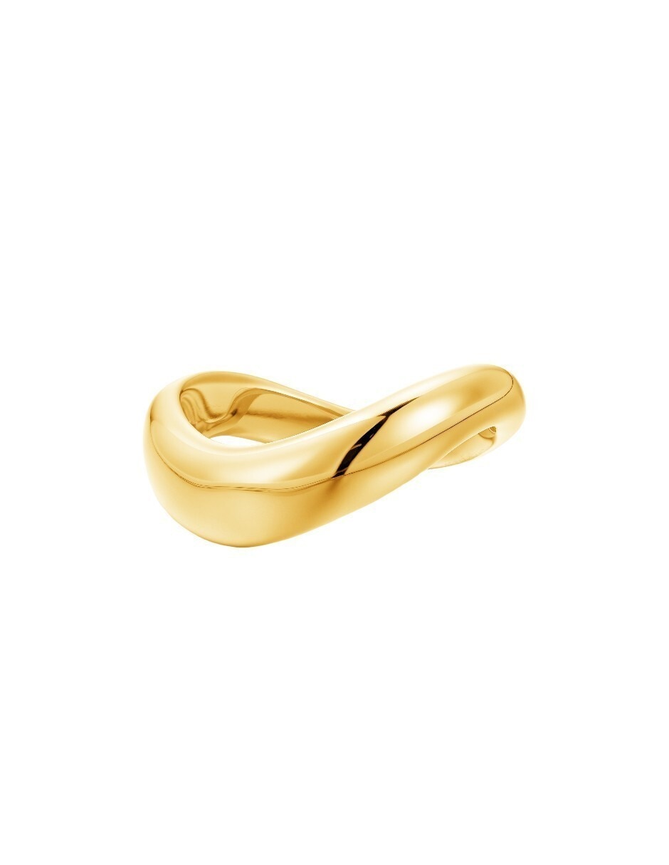 Anillo semicircular CLASSIC REVISTE de plata 18 k con acabado baño de oro Anillo semicircular CLASSIC REVISTE de plata 18 k con acabado baño de oro
