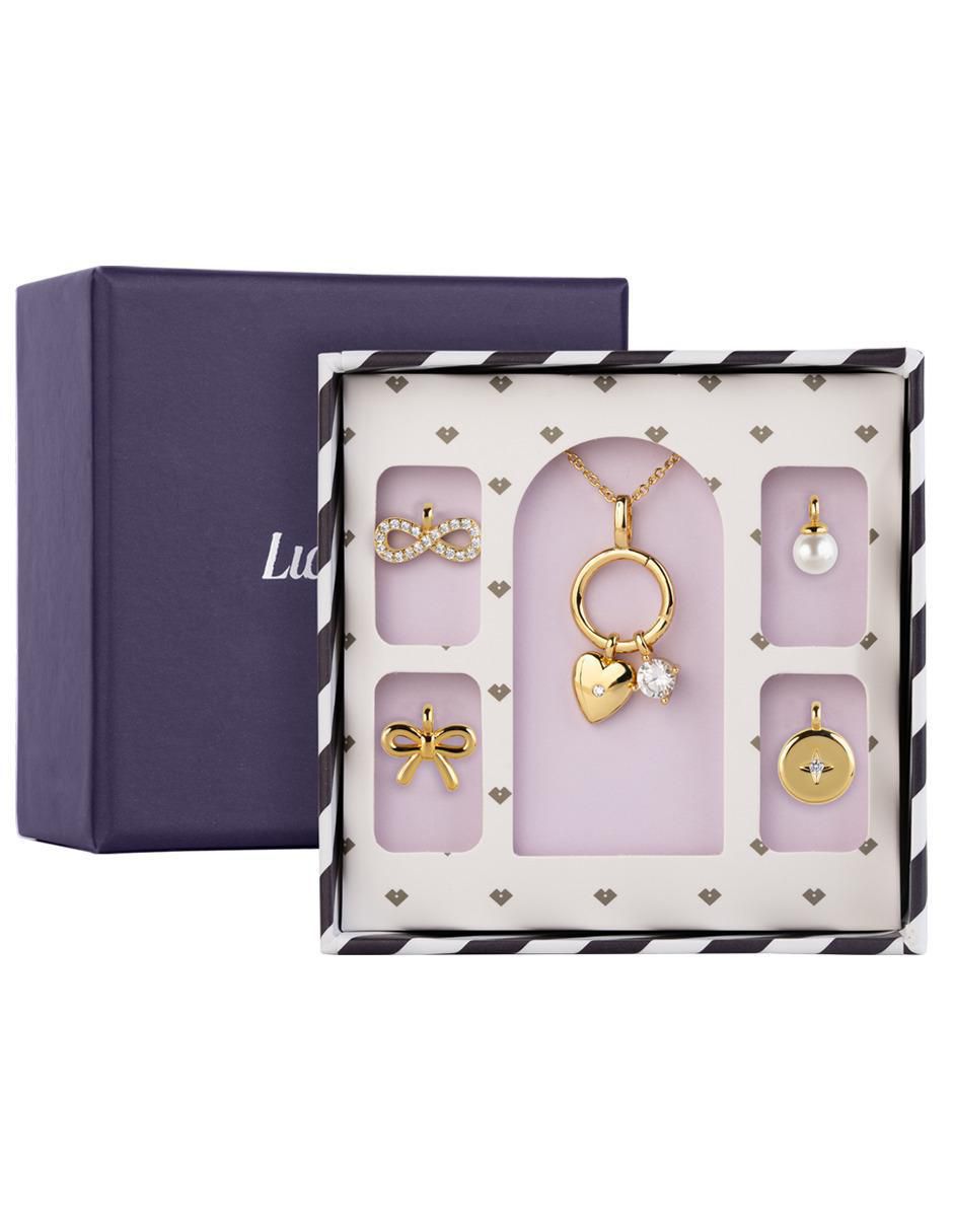 Set collar Alea 14 K zirconia cúbica