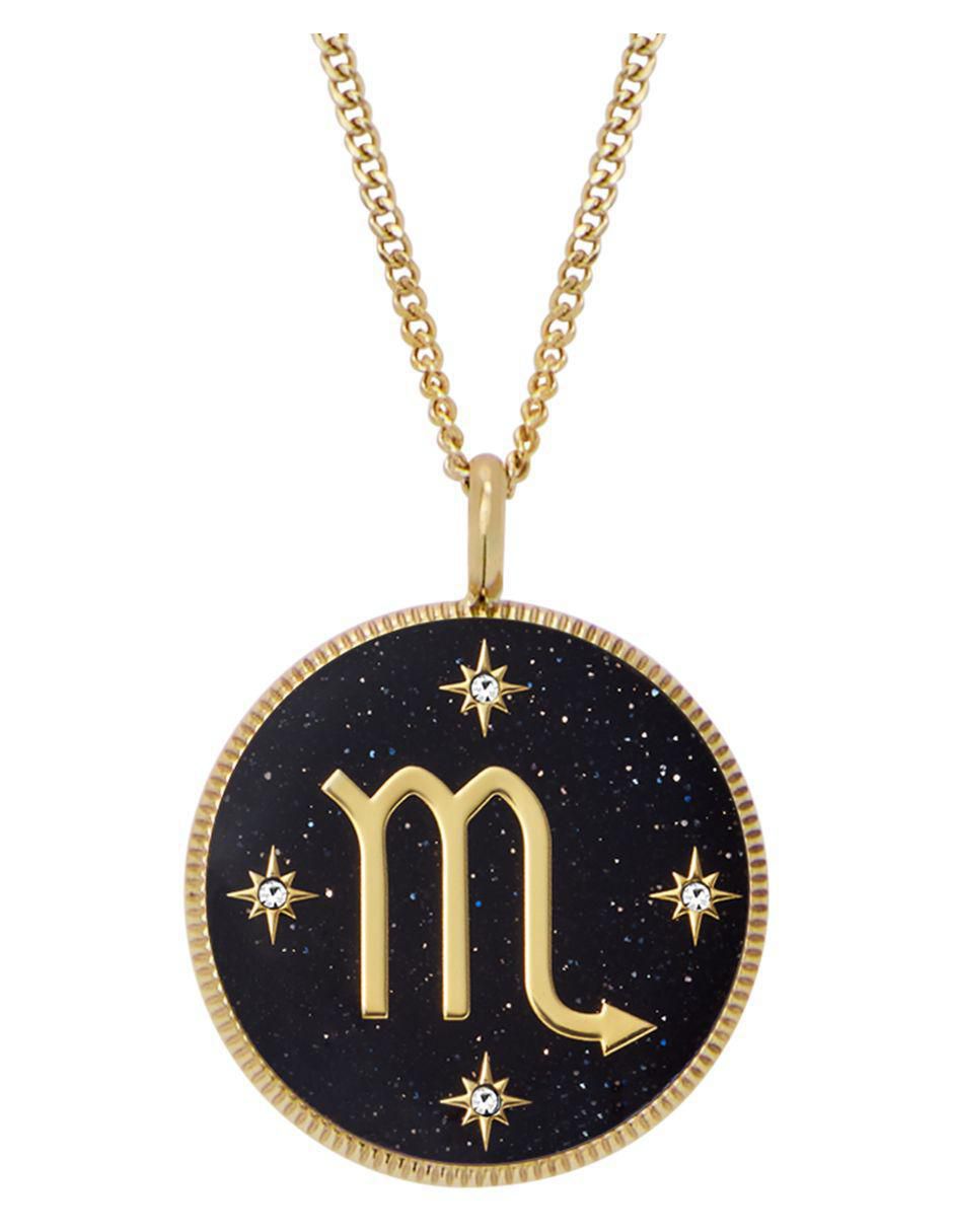 Collar con dije de signo zodiacal Written In The Stars Collar con dije de signo zodiacal Written In The Stars
