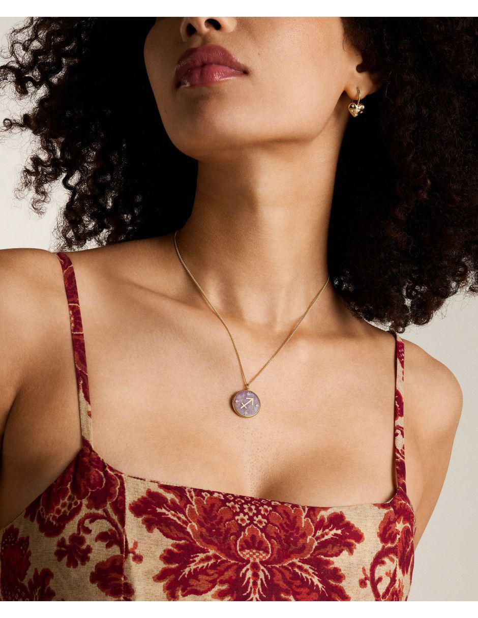 Collar con dije de signo zodiacal Written In The Stars 4