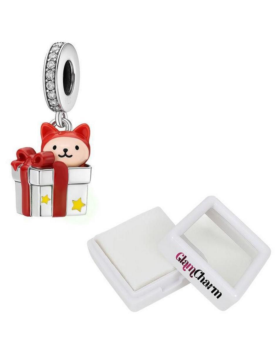 Charm de gato regalo navidad no pica de plata P 925 5