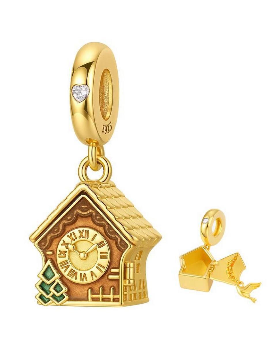 Charm de casa clock de plata P 925 2