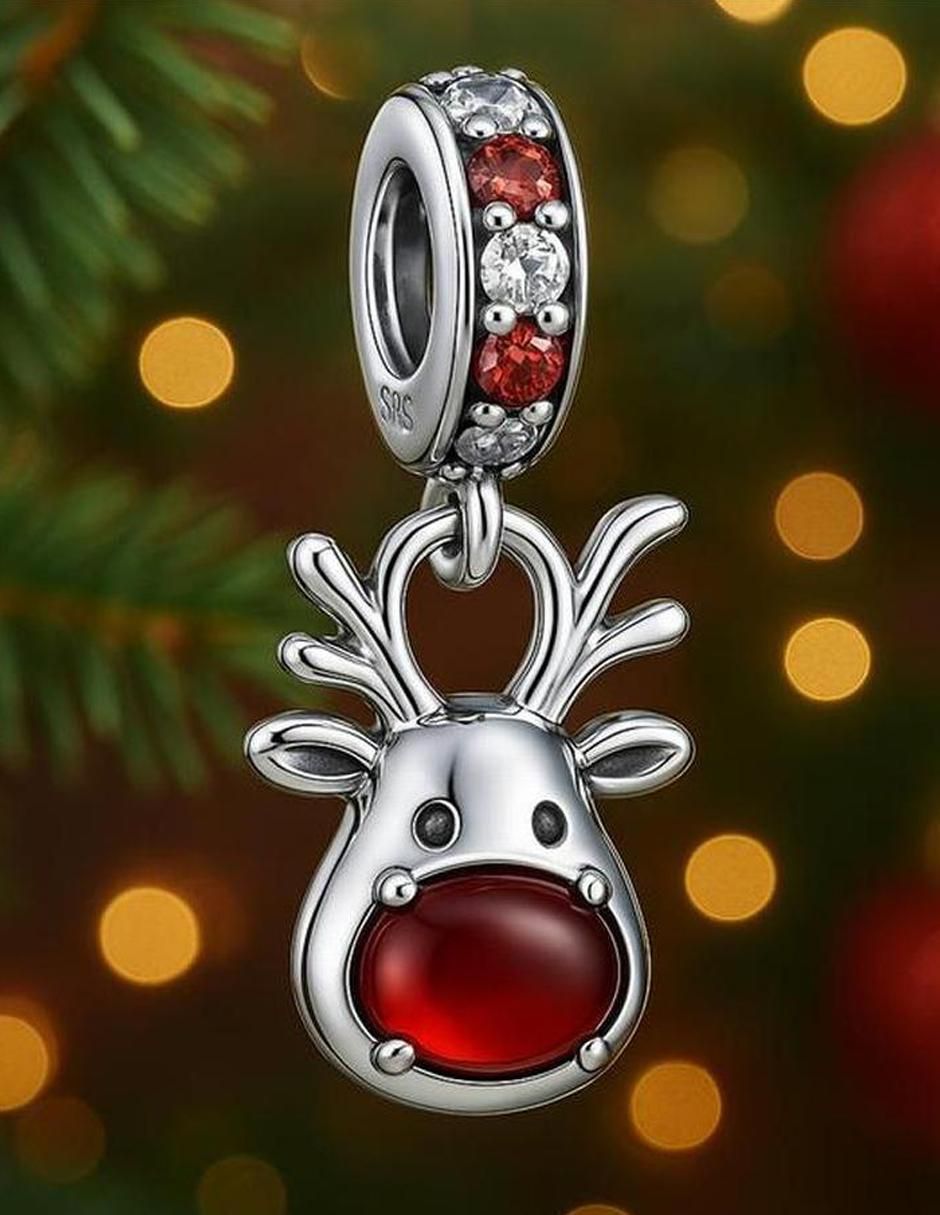 Charm de reno navidad de plata P 925 3