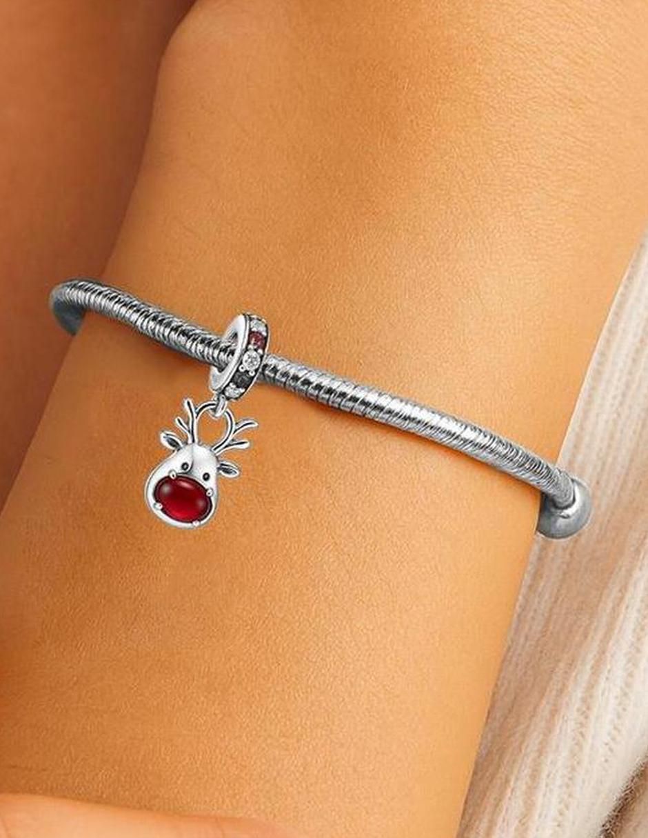 Charm de reno navidad de plata P 925 4