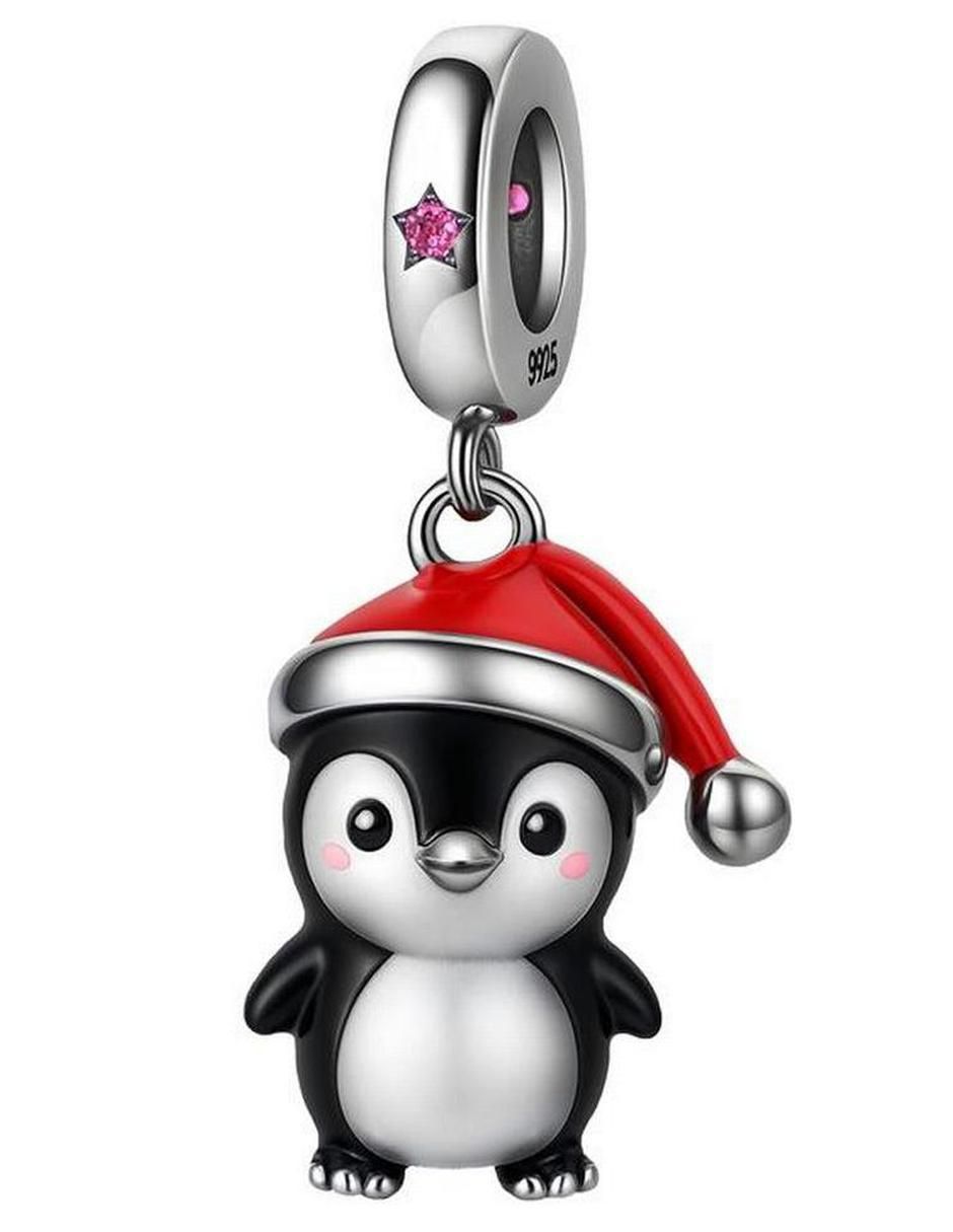Charm de pingüino de plata P 925