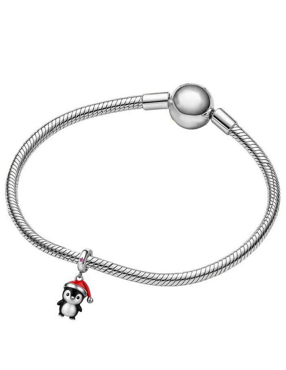 Charm de pingüino de plata P 925 2